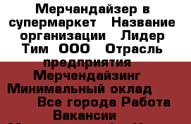 Мерчандайзер в супермаркет › Название организации ­ Лидер Тим, ООО › Отрасль предприятия ­ Мерчендайзинг › Минимальный оклад ­ 25 000 - Все города Работа » Вакансии   . Московская обл.,Химки г.